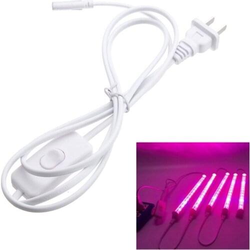 T4 T5 T8 Tube Connector Cable Cord Plug For LED Fluorescent Lamp Grow Light Bar 1.5m
