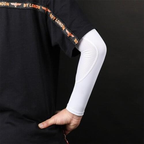 Ice Fabric Breathable UV Protection Running Arm Sleeves Fitness Basketball Elbow Pad Sport Cycling Outdoor Quick Dry Arm Warmers
