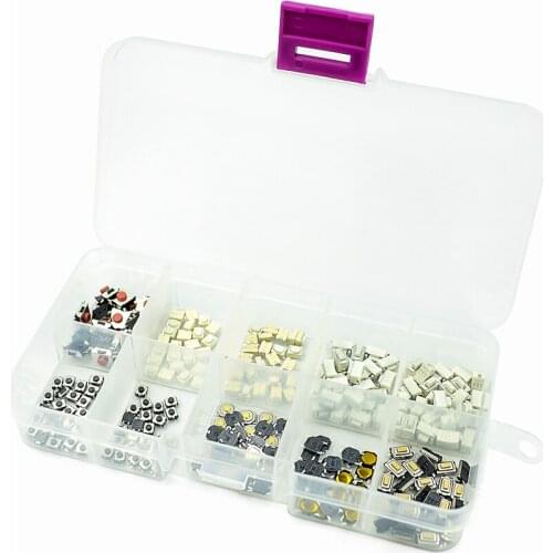 250 PCS 10 Types Patch Switch Touch Buttons for Car Remote Control Keys Replacement Accessories Premium Materials Buttons