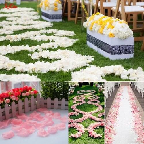 3000pcs Silk Rose Petals Flower Leaves Petals Wedding Supplies Favor Party Decoration bedroom decoration red pink 6Z SH012