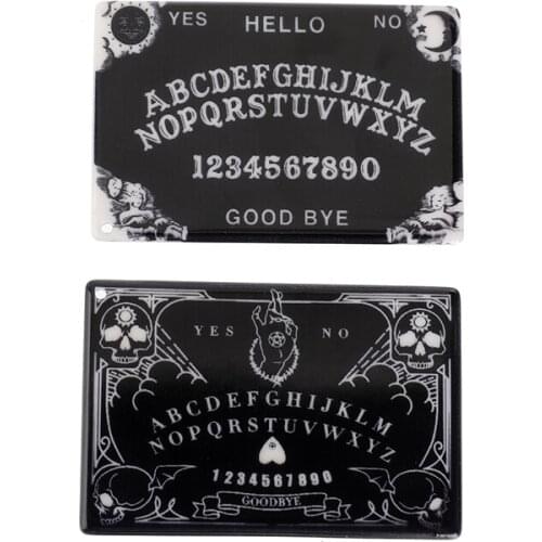 4 Pcs Divination Magic Ouija Planchette Charms Spirit Board Gothic Jewlery Findings For Keychain Necklace Diy Making