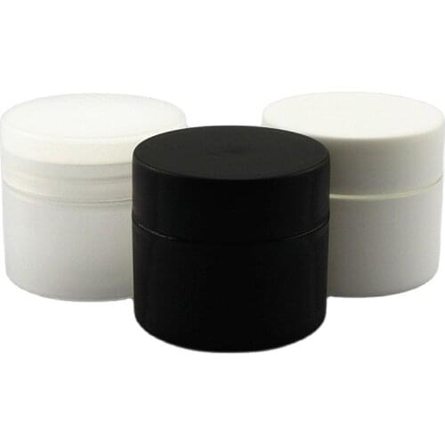 50g black/white/transparent bottle/jar/pot for gel/night cream/essence/moisturizer/wax/body scrub cosmetic packing skin care