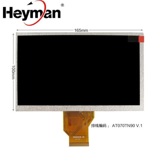 Heyman 7 inch AT070TN92 V.X AT070TN90 LCD screen car Display 165*100 4-wire resistive touch screen Car navigation DVD LCD