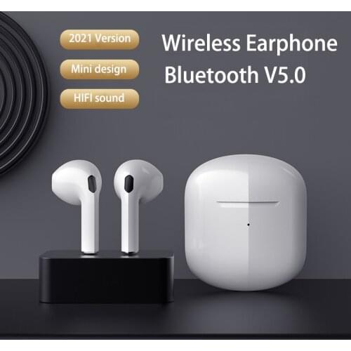Super Mini TWS Wireless Earphone Bluetooth 5.0 Headphones Built-in Mic for Sport Sweatproof Deep Bass Earbuds for iPhone Android