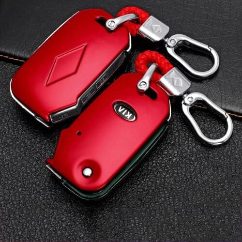 Car Key Case Cover for Kia Rio 4 K2 X Line 2017 2018 2019 2020 2021 Key Bag Remote Control Shell Protection Accessories Parts