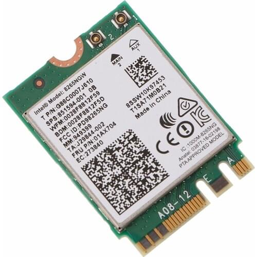 867 Mbps Dual Band Wireless NGFF Wifi Card For Intel 8265 AC AC8265 8265NGW M.2 2.4/5GHz C26