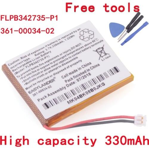 Easylander FLPB342735-P1 3.7V 330mAh Replacement Battery For Garmin fenix 3 fenix3 F3 fenix 3 HR GPS sports watch 361-00034-02