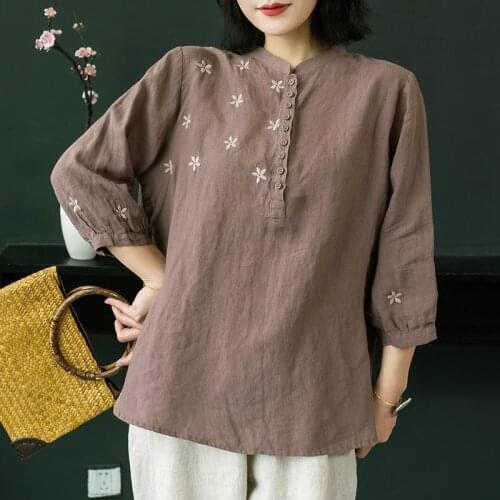 F&JE Women's Shirts With Embroidery