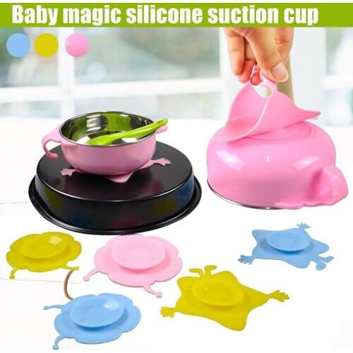 80% HOT SALE Silicone Anti-slip Baby Children Tableware Bowl Plate Sucker Pads Placemat Mat