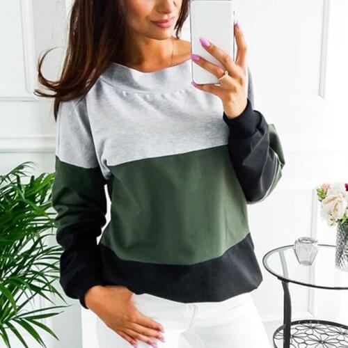 Women Hoodie Contrast Color Stitching Pullover Sexy Backless Bandage Lace-Up Sweatshirt Femme Long Sleeve Autumn Top Casual Full