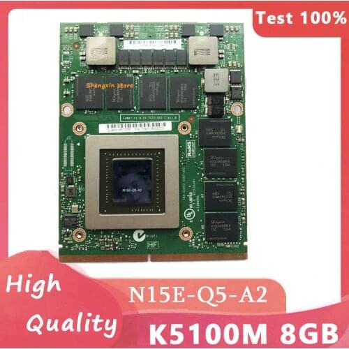 Geforce K5100M k 5000m N15E-Q5-A2 Video Graphic Card For Laptop DELL M6700 M6800 HP 8770W ZBOOK17 G1 G2 Display card