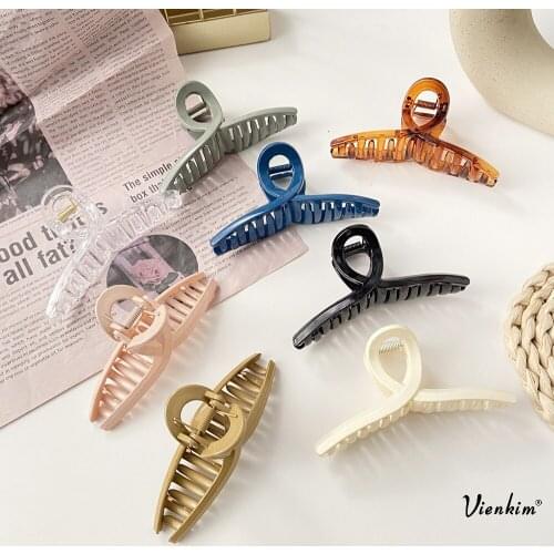 Vienkim Fashion Barrette Crab Hair Claws Bath For Women Claw Ponytail Clip Large Clamps Hairpin Hair Styling Accessories 2020