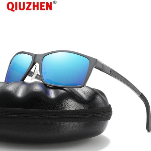 High Quality Mens Aluminum Sports Sunglasses UV400 Wrap-Around Rectangle Polarized Sun Glasses for Men Fishing Sunglass 5089