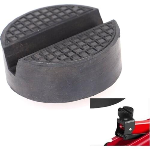 6.4x2.4cm Car Lift Jack Stand Rubber Pads Black Rubber Slotted Floor Jack Pad 1 Pcs
