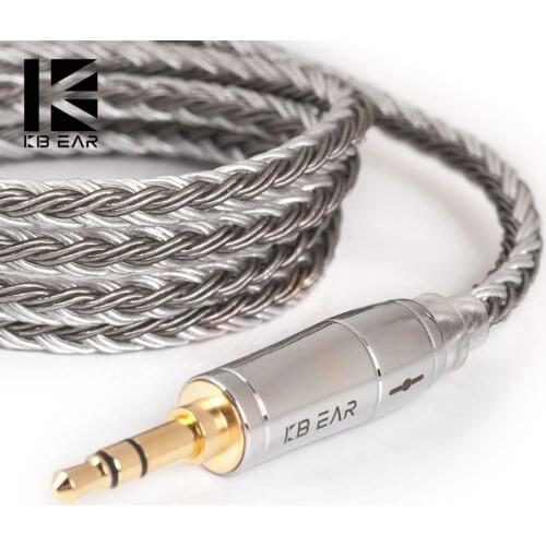 KB EAR 16 Core Silver Plated Balanced Cable 2.5/3.5/4.4MM With MMCX/2pin/QDC Connector For ZS10 Pro AS10 ZSX ZSN C12 BL-03