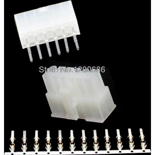 2*6PIN 12PIN Kit Pitch 4.2MM Curved Solid Needle 90 degree 5557 Double Row connector