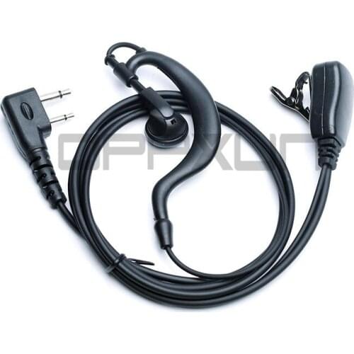 2Pin Headphone Headset Earpice Walkie Talkie for ICOM IC V85 V80 V82 A6 U16 Cobra PR9000 FRS300 Maxon SL100 SL55 Two Way Radio