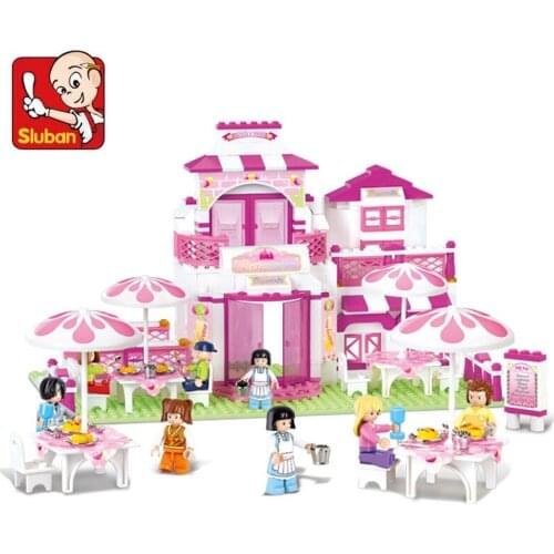 306Pcs City Romantic Restaurant Castle Building Blocks Sets Figures Friends DIY Construction Bricks Educational Toys for Girls