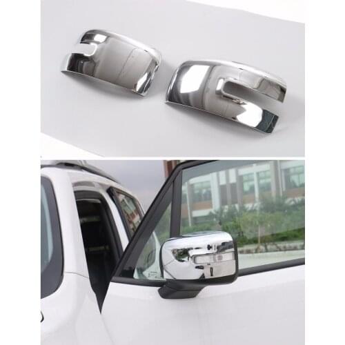 Car Side Mirror Rearview Cover for Jeep Renegade 2015-2016 ABS Chrome 2pcs