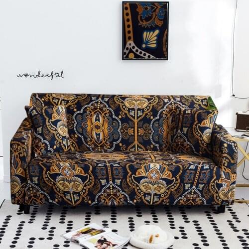 Boho style Sofa Cover Slipcovers Elastic All-inclusive Couch Case for Different Shape Sofa Loveseat Chair L-Style Sofa Case