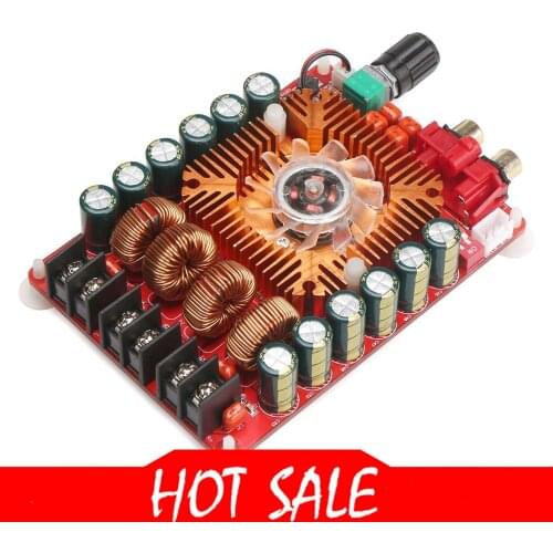 TDA7498E 2X160W Dual Channel Audio Amplifier Board, Support BTL Mode 1X220W Single Channel, DC 24V Digital Stereo Power Amp Mo