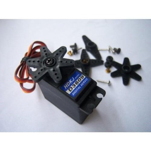 F16686 HDKJ D3609 4.8v-7.2v 56G Torque 9kg . Metal Gear Digital Standard Servo for DIY RC Car Boat Plane Robot Helicopter
