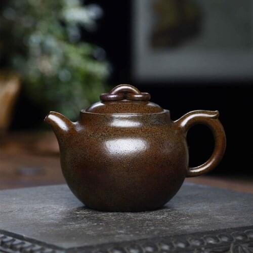 ★clay teapot factory direct sales] raw ore downhill mud firewood ring furnace teapot high quality special Teapot Tea Set