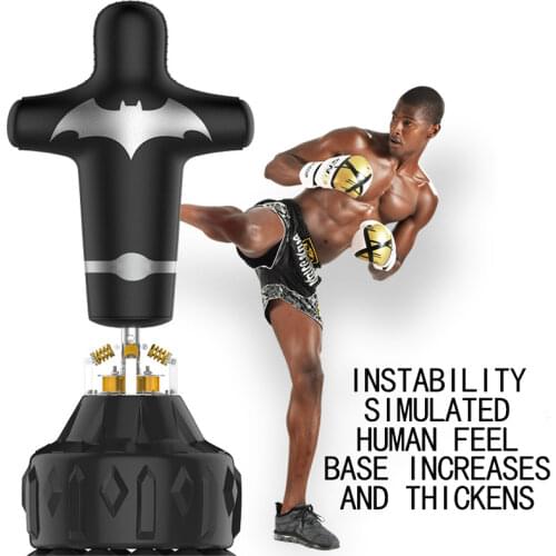 Human Shape Floor Standing Punching Bag Boxing Column Punchng Sport Sand Bag Boxing Training Pressure Relief Fitness Equipment