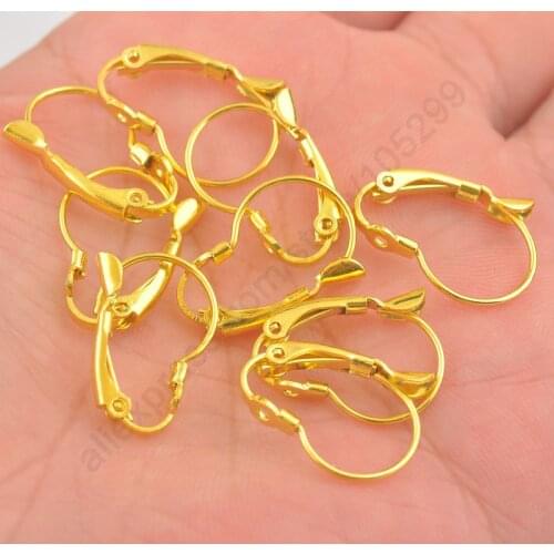 Fashion Cucurbit Design Gold color Hook Earrings Lever Back Earwires Woman Jewelry DIY Making Accessories Findings 200pcs