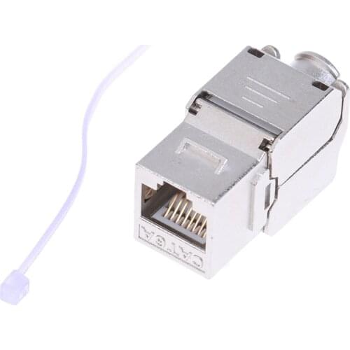Module Cat6A Shielded FTP Metal Module Network Keystone Jack Connector Adapter