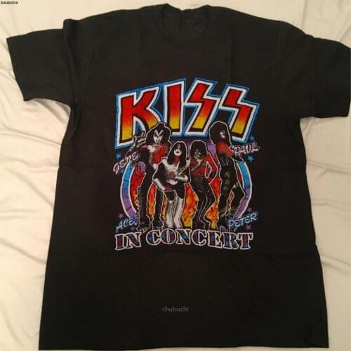 KISS Shirt Vintage tshirt 1979 Alive In '79 Tour Gene REPRINT t shirt men cotton men t-shirts bigger size 5XL sbz8484