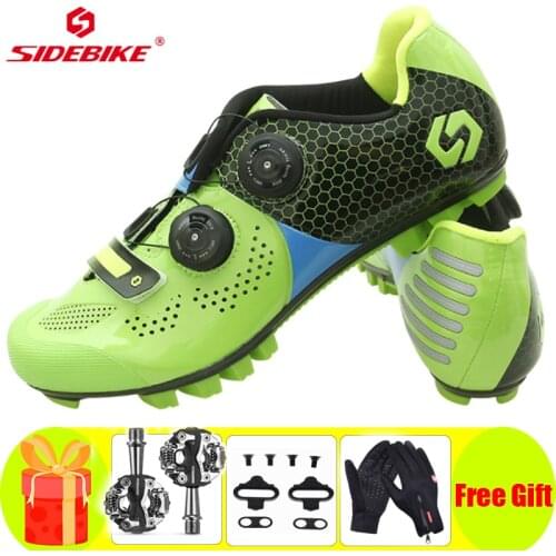 Sidebike Cycling Shoes Sapatilha Ciclismo Mtb SPD Pedals Set Men Women Self-locking Breathable Cycling Riding Bike Sneakers