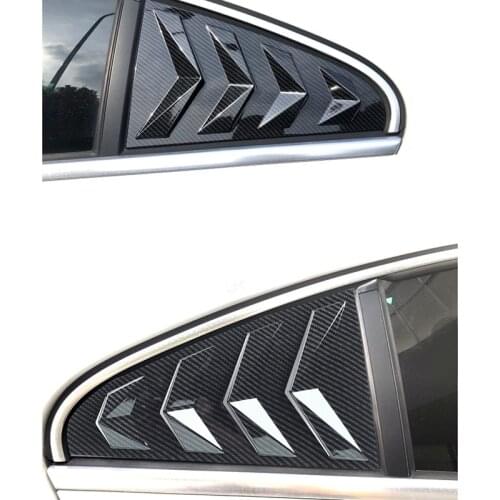 2PCS Car Louver Side Window Door Scoop Grille Trim Cover for Pat CC 2009-2017