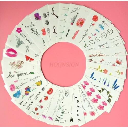 60pcs Tattoo Stickers For Men And Women Waterproof Lasting Small Fresh Cute Simulation Sexy Tattoo Tattoo Stickers Sale