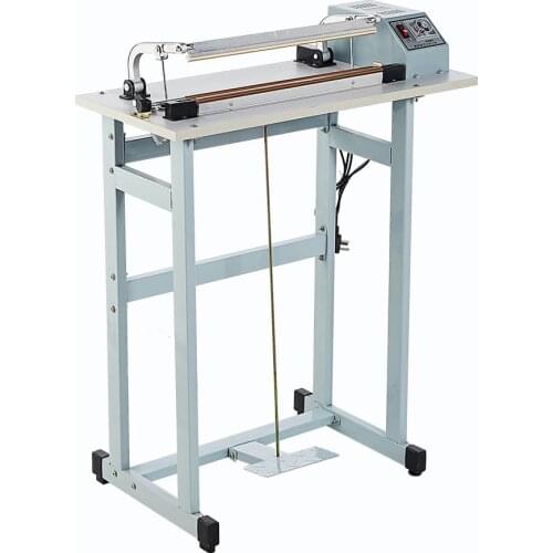 400mm Foot Pedal Impulse Sealer Plastic Bag Heat Sealing Machine Package Shrinking for Food Electric Beverage Packing Use SF-400