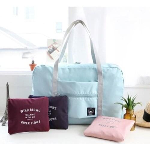 Portable Storage Bags Travel Boarding Bag Korean Travel Storage Bag Folding Shoulder Travel Bag Organizing Bag Luggage Bag