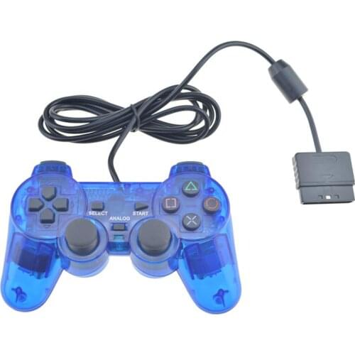 Wired Gamepad for PS2 Playstation 2 Controller Joystick Gamepads with Shock Long Cable Double Vibration Game Joypad