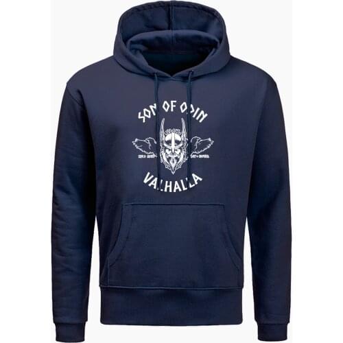 Fashion Sons Of Odin Valhalla Viking Print Hoodies Mens Autumn Casual Hip Hop Sweatshirts Winter Harajuku Streetwear Hoodies