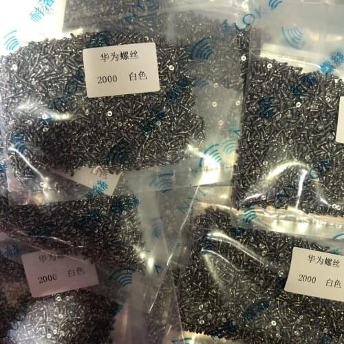 MAIJIEKE 2000PCS Genuine Bottom Screws For Huawei OPPO VIVO Mobile Phone Bottom Screw White Gold Black