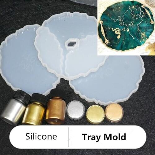Wave Coaster Resin Casting Mold Silicone Jewelry Making Epoxy Mould Craft Decorative Crafts Coasters Tray Base Mold