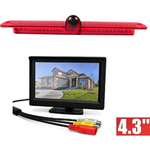 HD 720P Misayaee Brake Light Rear Camera+4.3'' monitor for Mercedes Benz W906 Sprinter 1500 2500 324H 524H Crafter Transporter