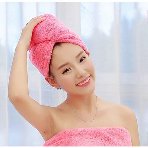 Women Towels Bathroom Microfiber Hair Thickening Headscarf Towel Adults Soft Skin Friendly Strong Water Absorption Dry Hair Cap