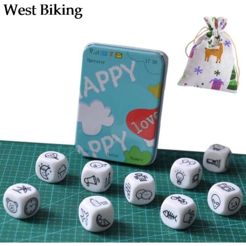 1 Box Acrylic Dice 6 Sided Round Cornered White Story Dice for Club/Party/Pamily DIY Games Accessories 19mm