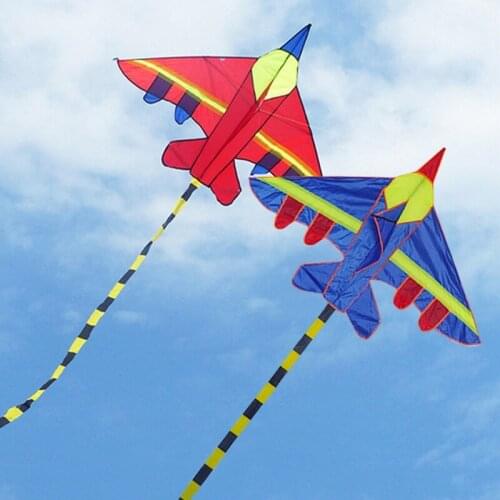 1 PC New Nylon Airplane Shape Kites Outdoor Kites Flying Toys Kite For Children Kids Boys Girls
