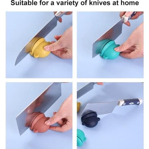 1pc Cartoon Whetstone Knife Sharpener Sharpeners Kitchen Knife Scissors Multipurpose Kitchen Tools Cartoon For Home Kitchen Bar