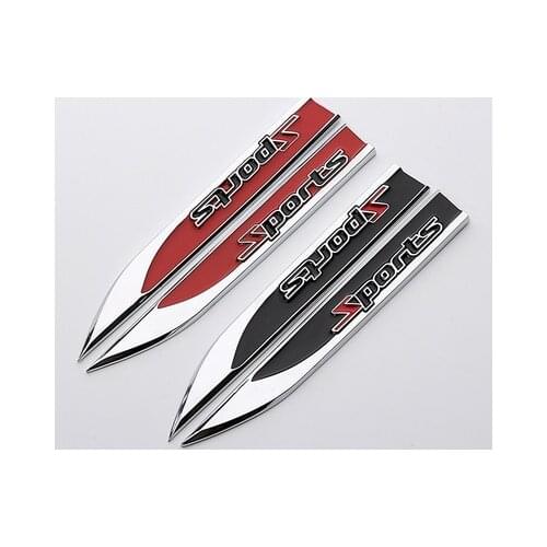 2pcs/lot stainless steel both sides Fender decoration cover for KIA Mazda Nissan car accessories car decoration accessories