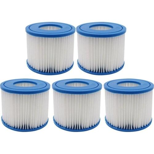 5PCS Size VI Replacement Filter Cartridge for Bestway VI Flowclear Lay-Z-Spa - Miami Vegas Palm Springs Paris Monaco