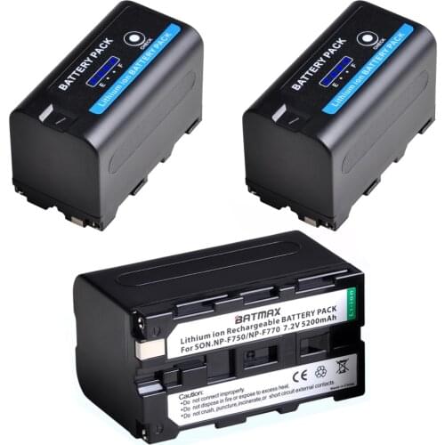 Batmax NP-F750 NP-F770 NP F750 NP F770 Battery with LED Power Indicator for Sony ccd-tr917 ccd-tr940 ccd-trv101 ccd-trv215