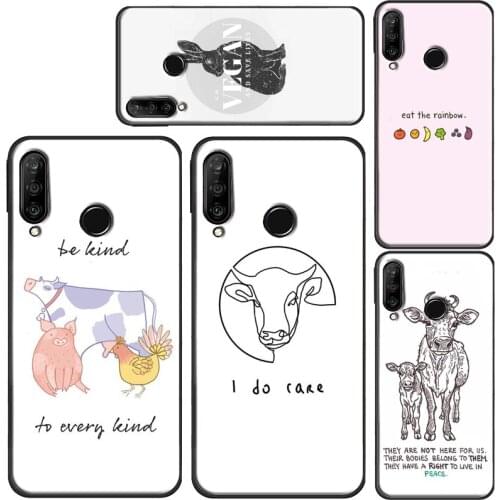 Love Animal Vegan Quotes Case For OnePlus 9 Pro 8 Nord 9R 7T 8T Cover For Realme C3 C11 C15 C21 Q3 6 7 8 Pro GT Neo