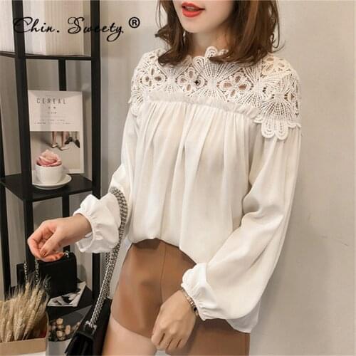Chin.Sweety Womens Chiffon Blouses
